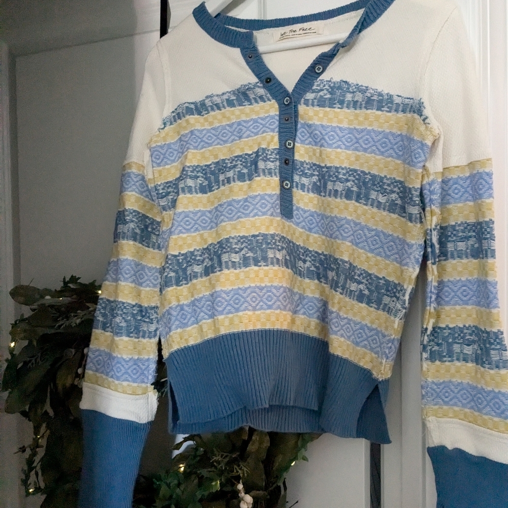 Pretty We The Free / Free People To The Woods knit top xs
